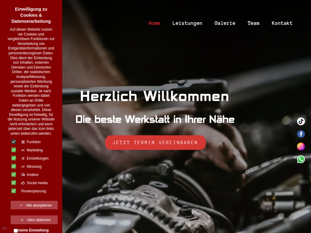 Website von Kfz Service La Rosa in Gummersbach