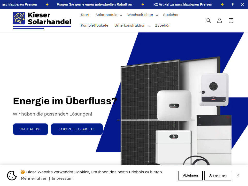 Website von Eric Kieser Einzelunternehmen in Lödderitz