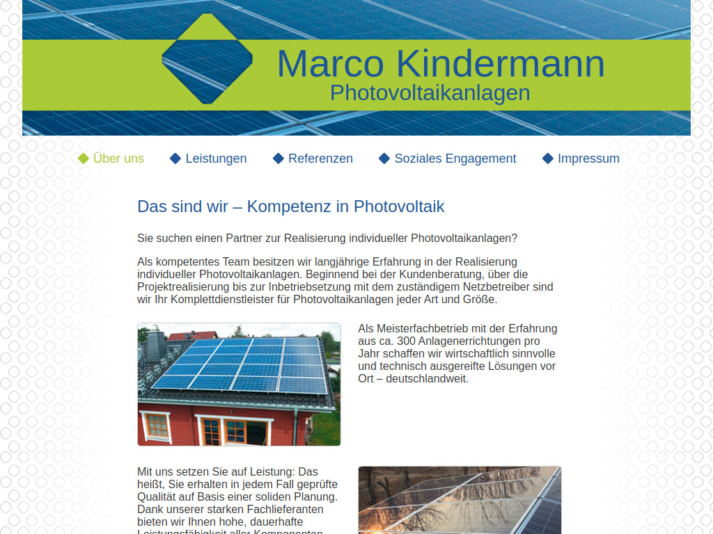 Website von Marco Kindermann in Chemnitz