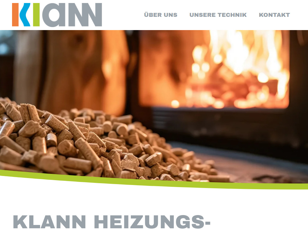 Website von Klann Heizungstechnik GmbH in Karstädt GT Sargleben