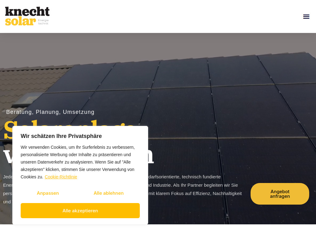 Website von Knecht Energietechnik GmbH in Mainhausen