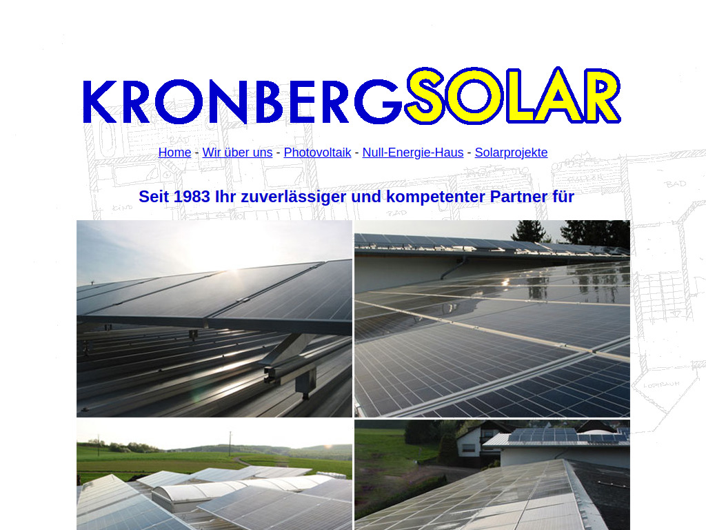 Website von KronbergSolar in Wadern
