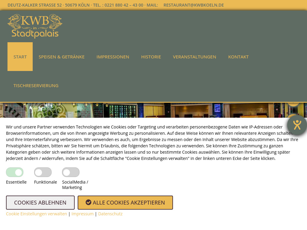 Website von HOSTA Hotelmanagement GmbH in Köln