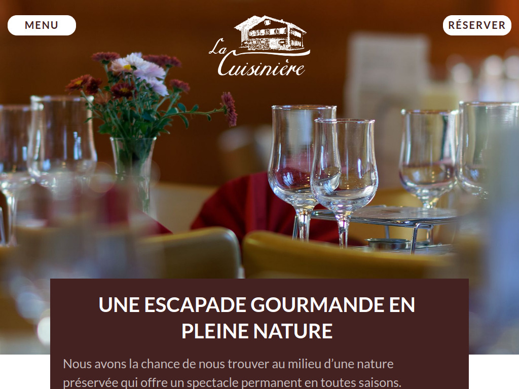 Website von La Cuisinière in Cortébert