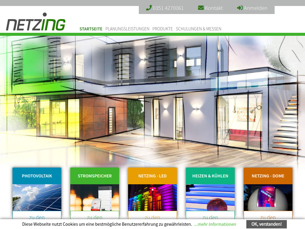 Website von Ingenieurbüro Bernd Schneider in Dresden