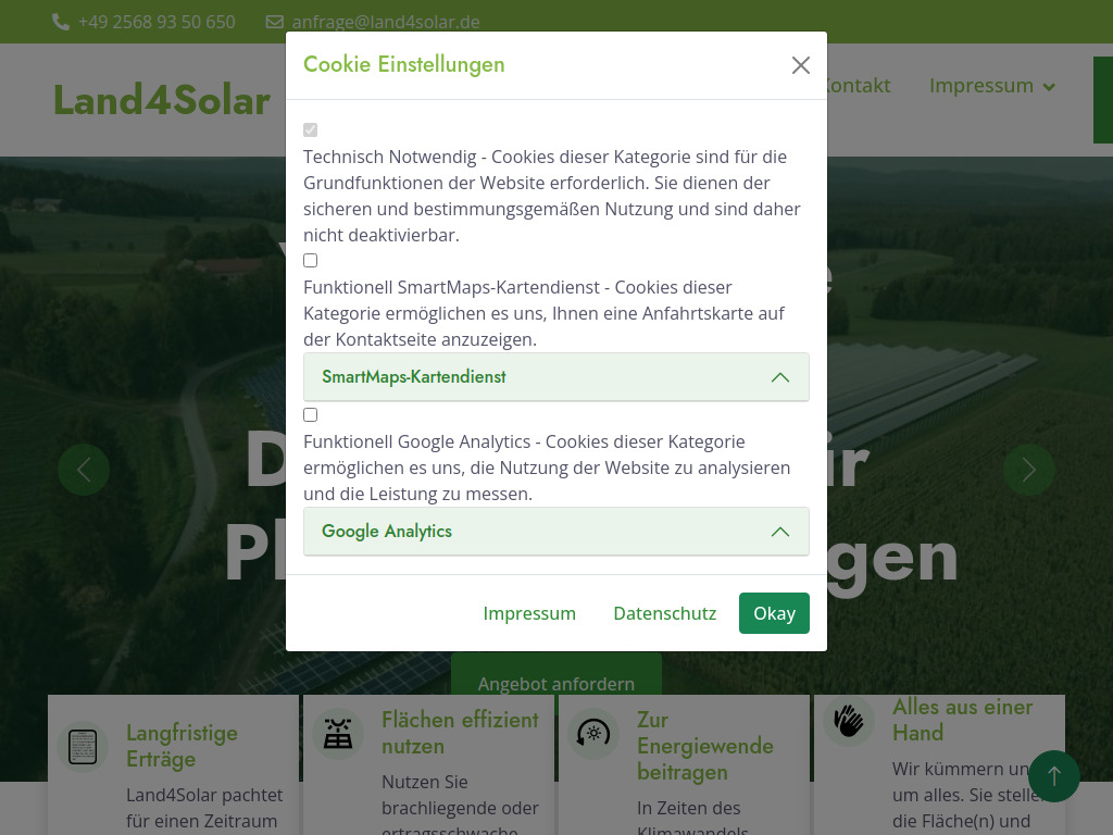 Website von Kösters Energie- und Elektrotechnik GmbH in Heek