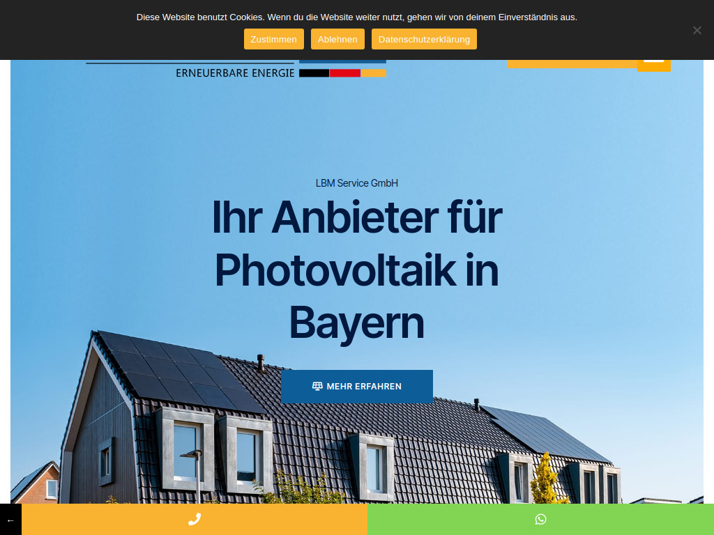 Website von LBM Energiewerke GmbH in Erding