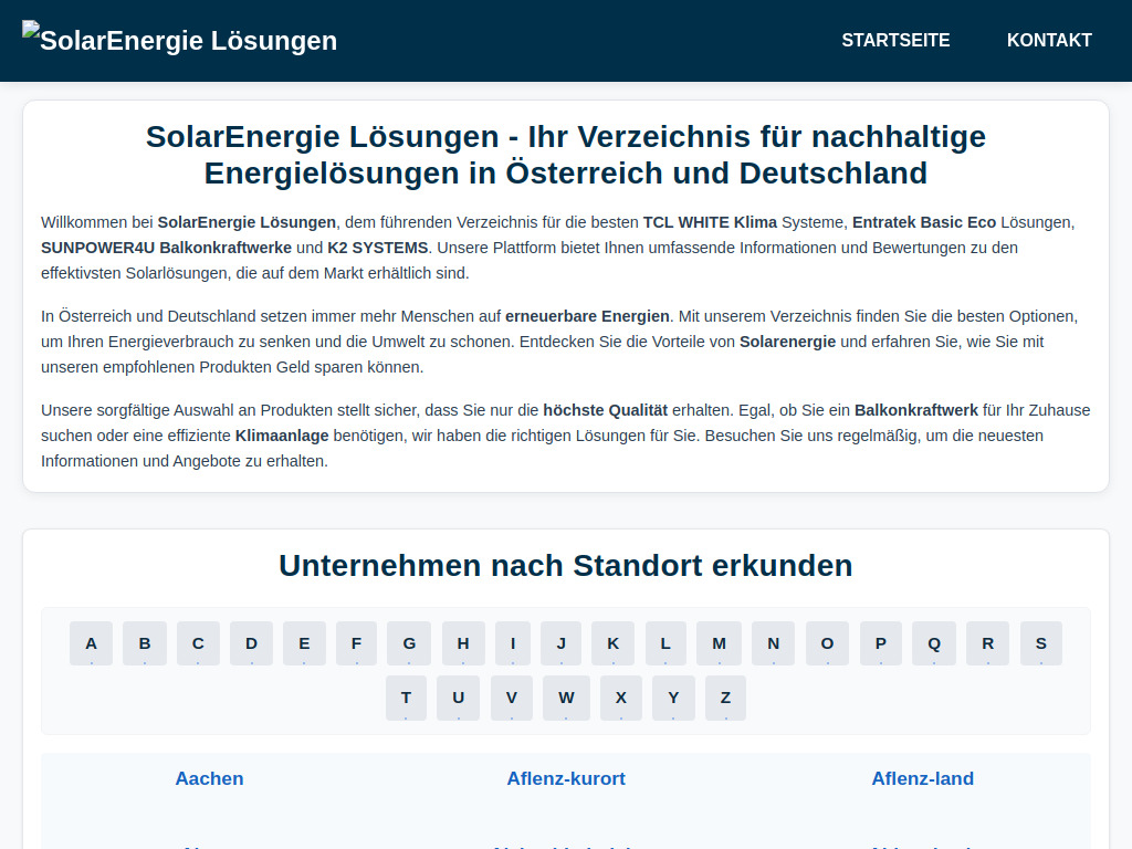 Website von L.E. Solar-Montagen in Leipzig