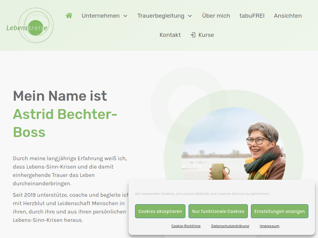 Website von Astrid Bechter-Boss in Fußach