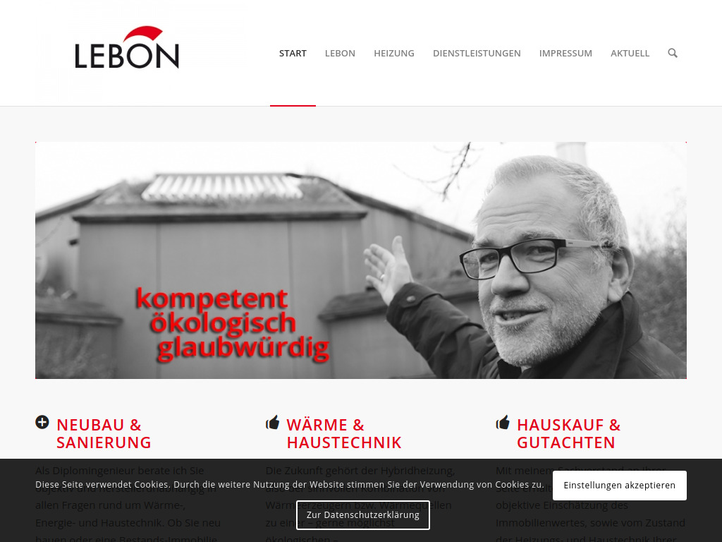 Website von LEBON GmbH in Kassel