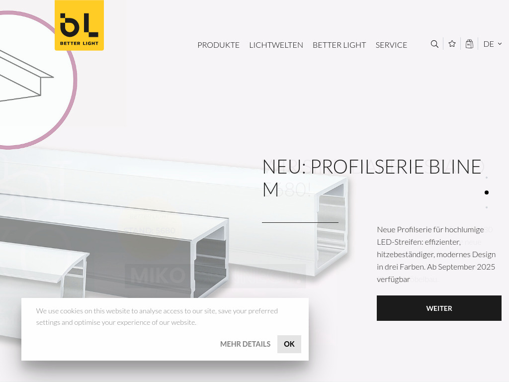 Website von BILTON LEDON Technology GmbH in Saalfelden