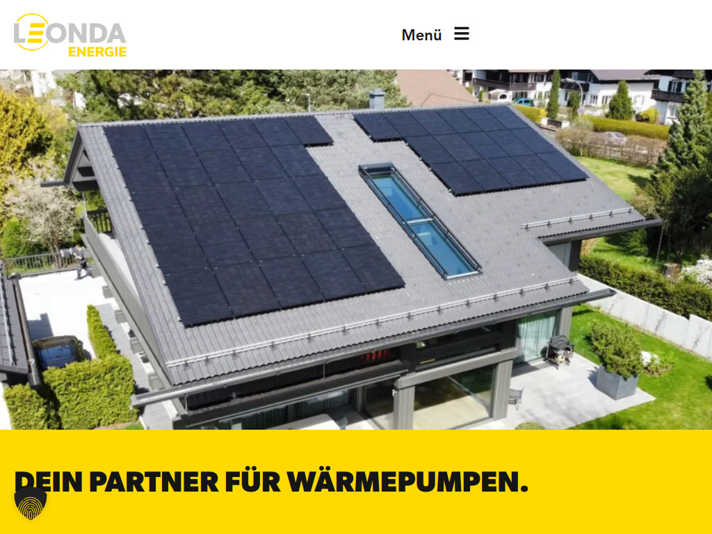 Website von LEONDA Energie GmbH in Nürnberg