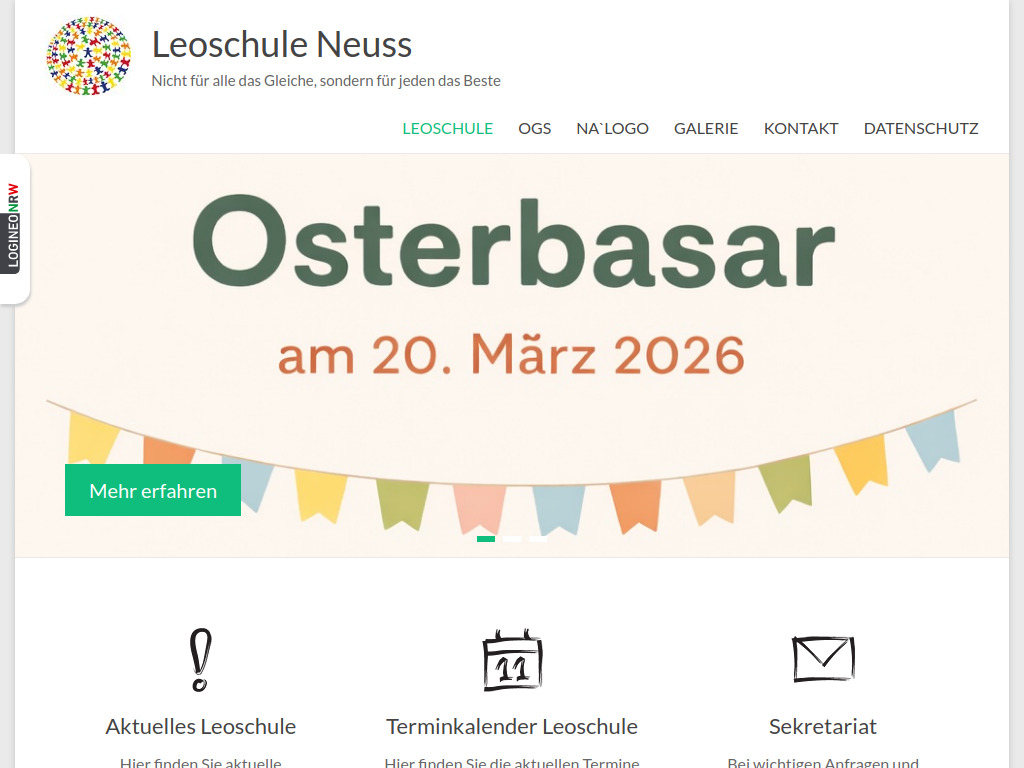 Website von Leoschule Neuss in Neuss