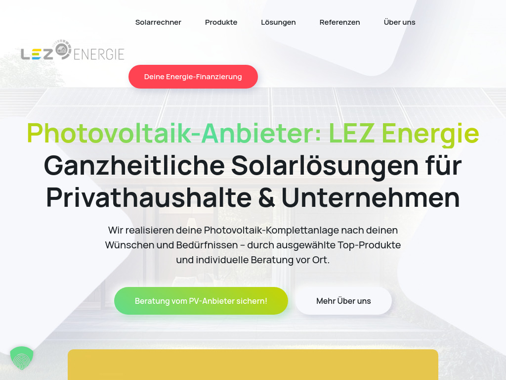Website von LEZ ENERGIE GmbH in Karlsruhe