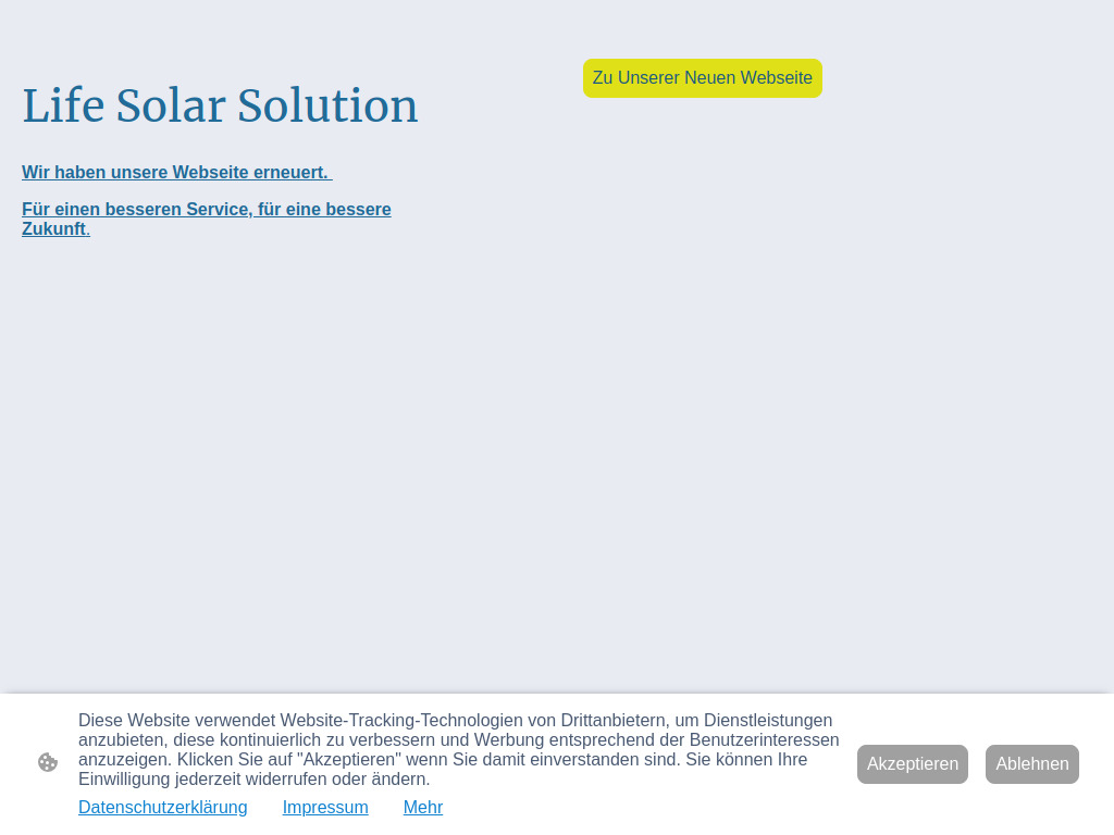 Website von Life Solar Solution GmbH in Berlin