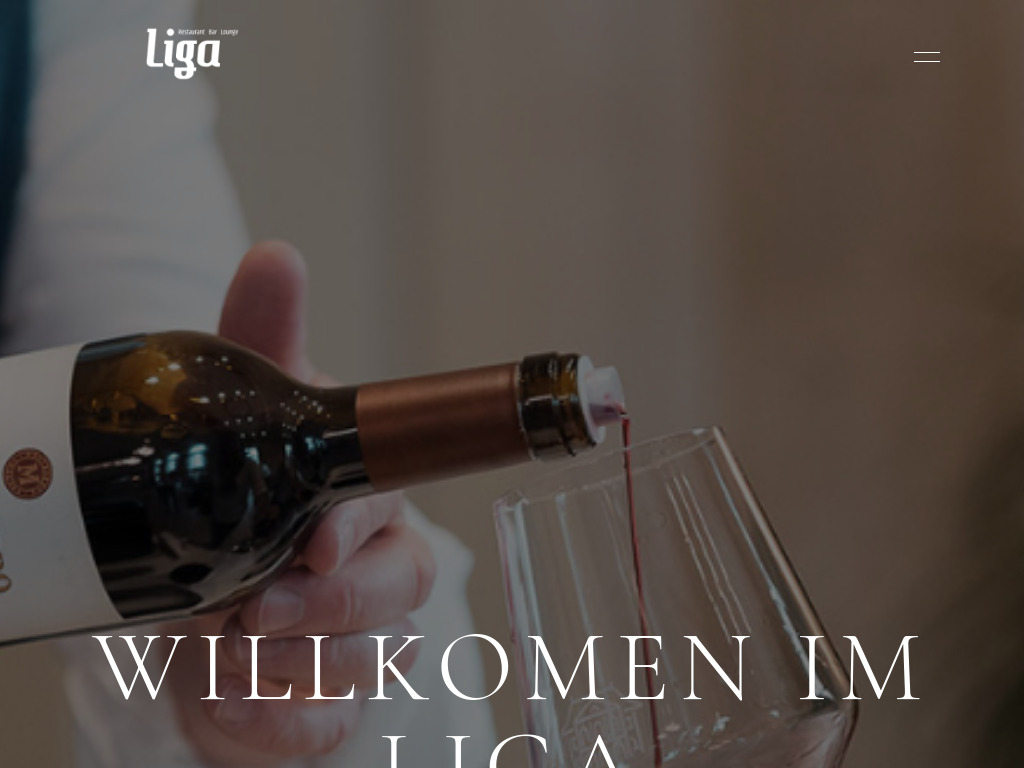 Website von Liga Restaurant in Wallisellen