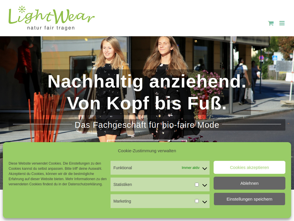 Website von LightWear OG in Vöcklabruck