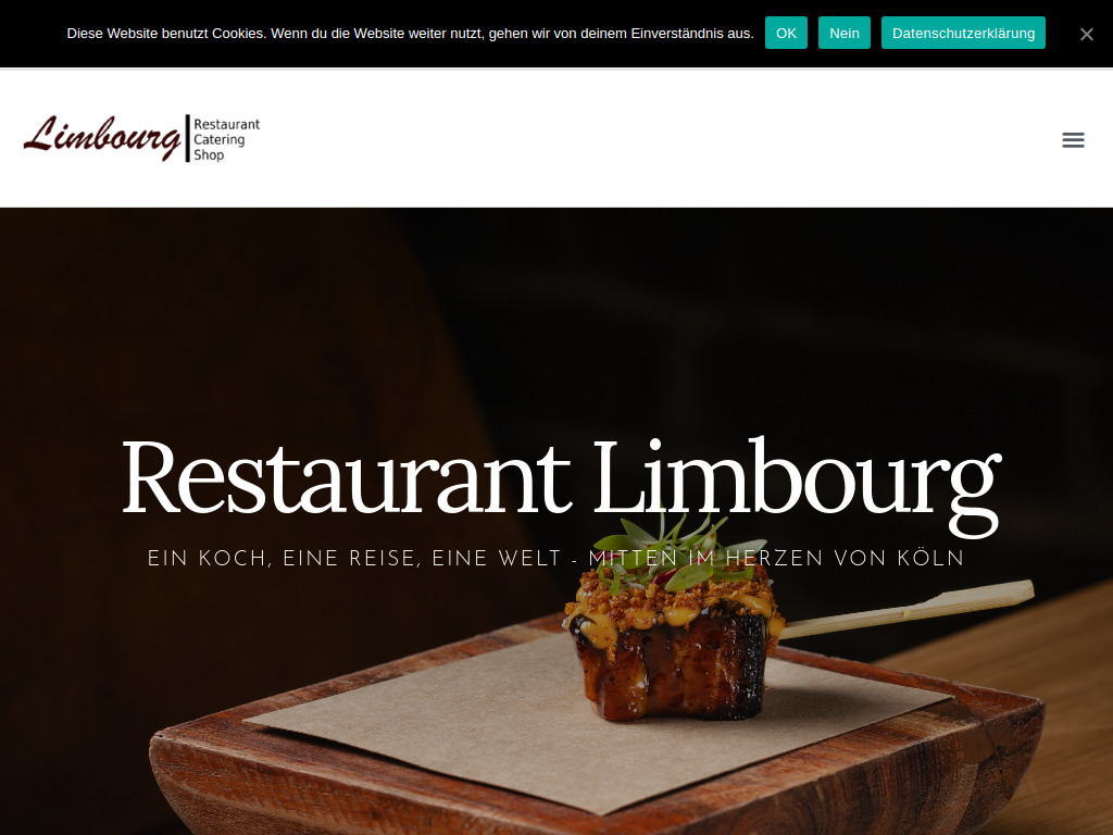 Website von Restaurant Limbourg in Köln