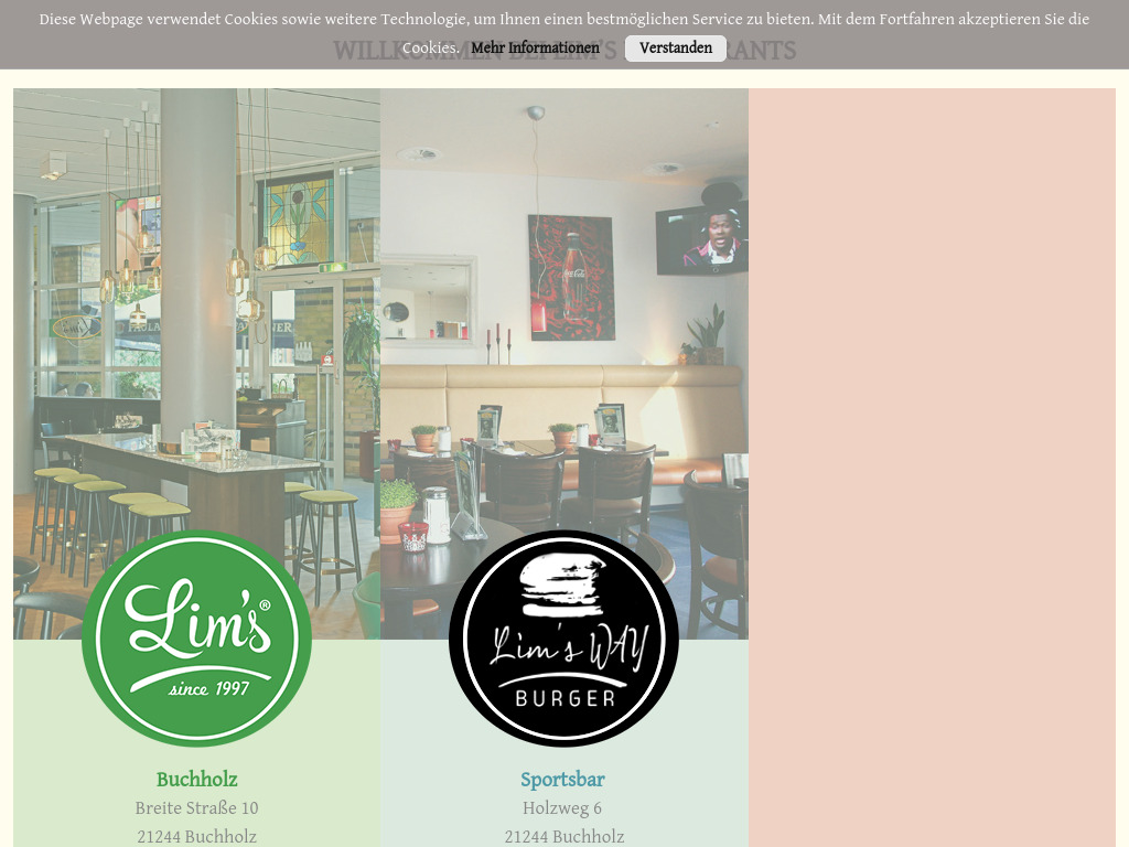 Website von Lim's Gastro GmbH in Buchholz i.d.N.