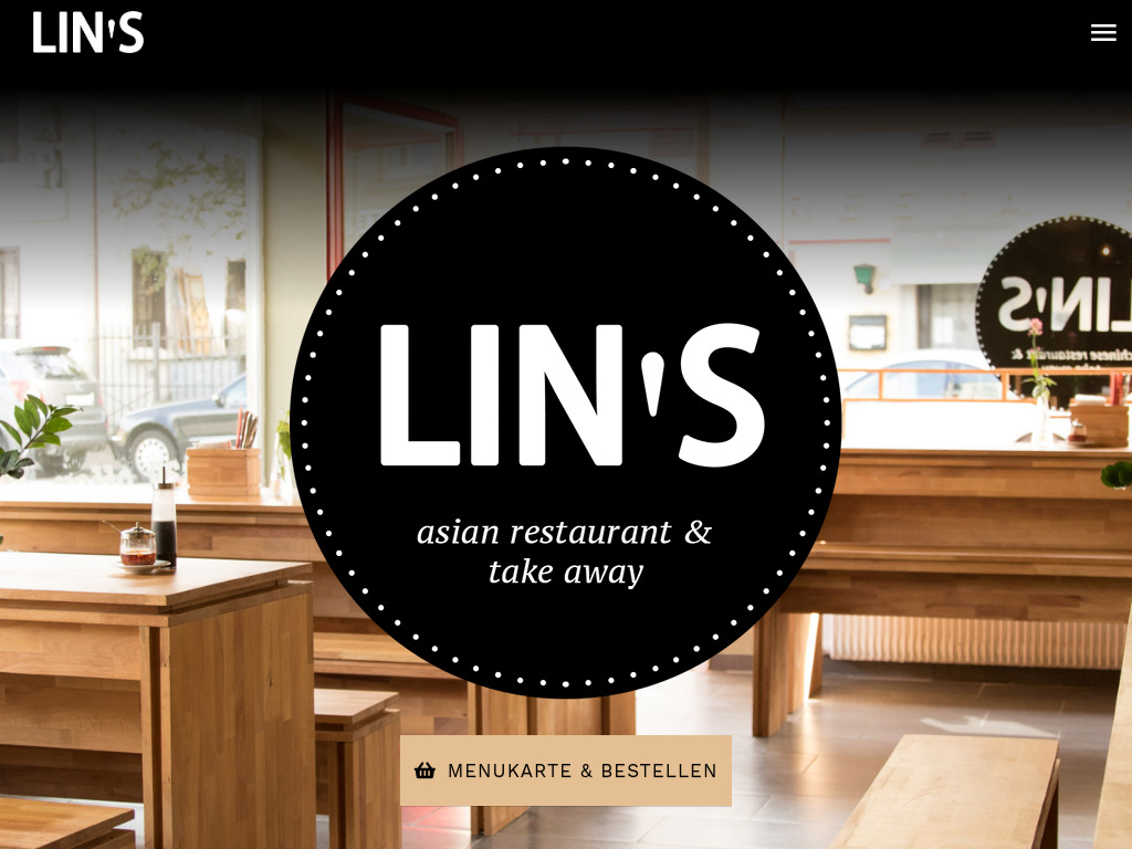 Website von LIN'S Restaurant & Take Away in Zürich
