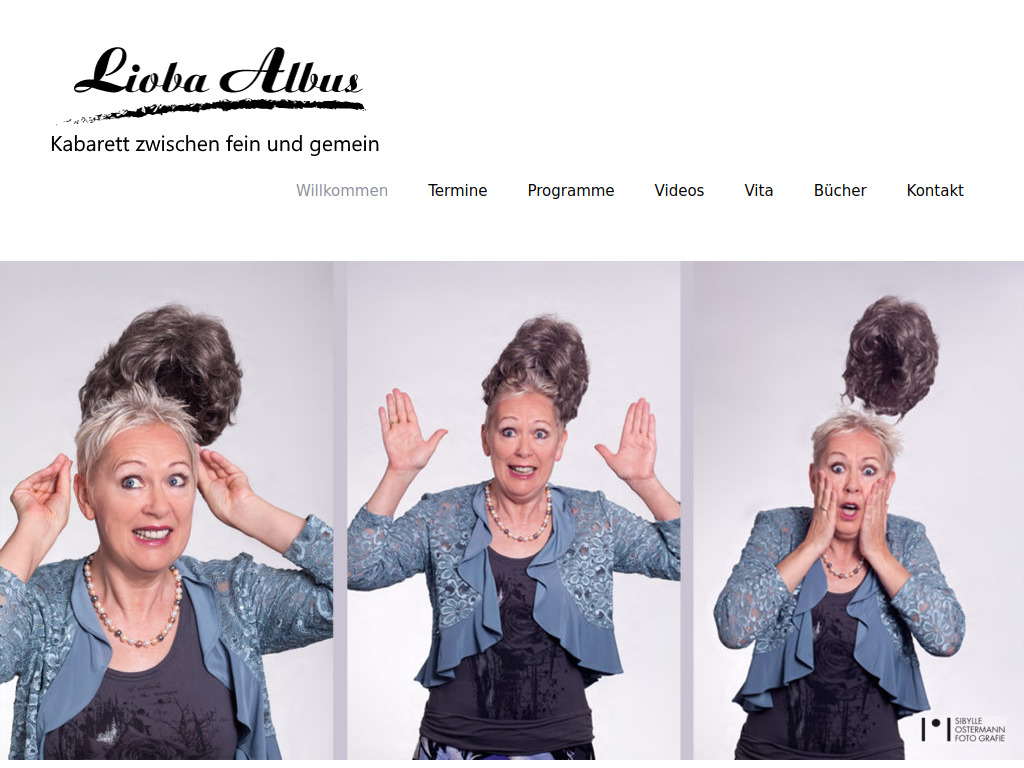 Website von Lioba Albus in Düsseldorf