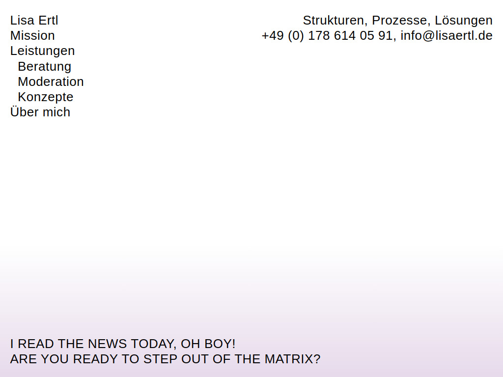 Website von Lisa Ertl in Berlin