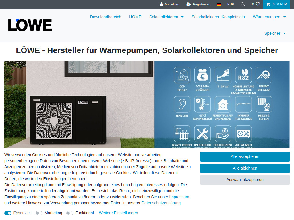 Website von Löwe Bremen GmbH