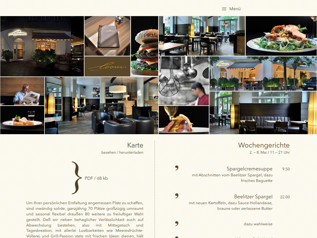 Website von looms in Berlin