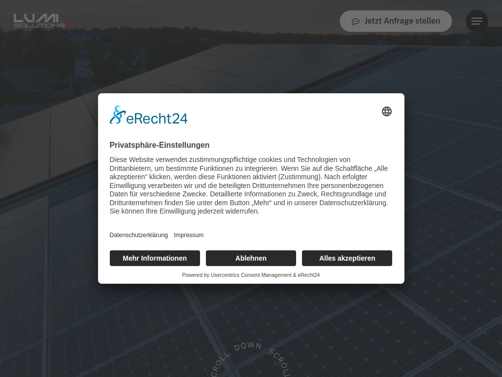 Website von Lumix Solutions GmbH in Semriach