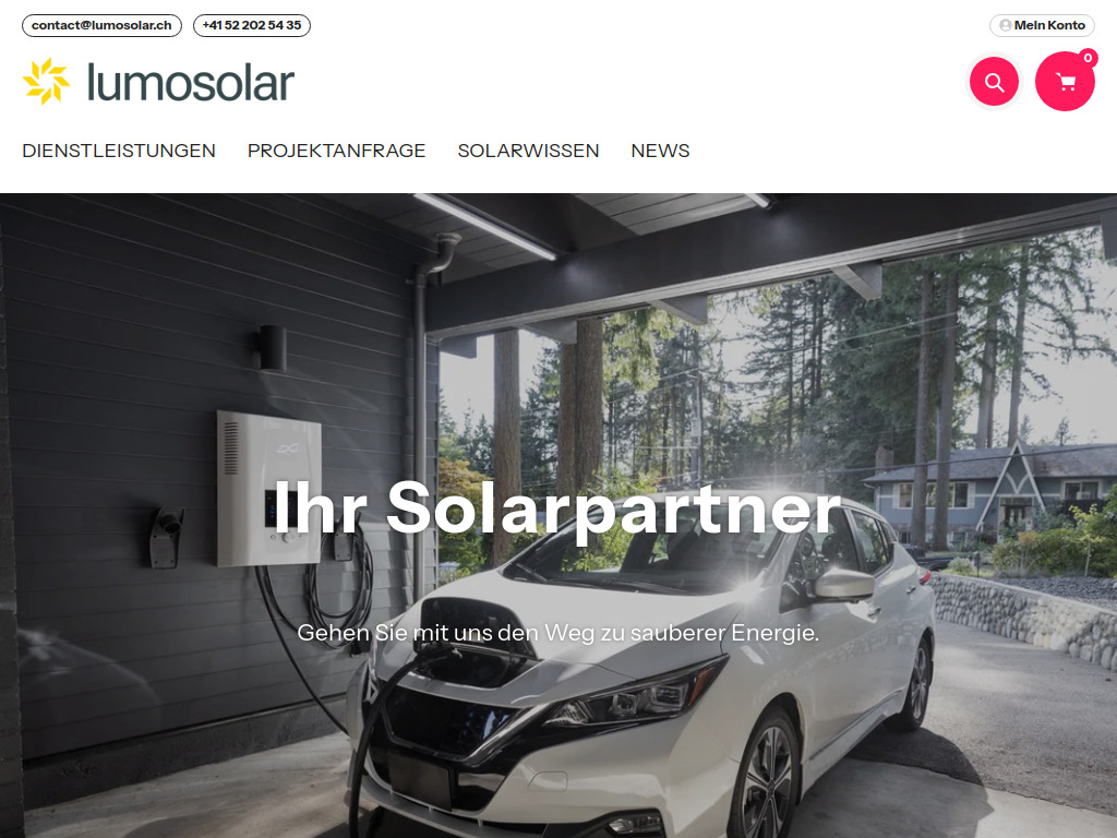 Website von Enertec Engineering AG in Winterthur