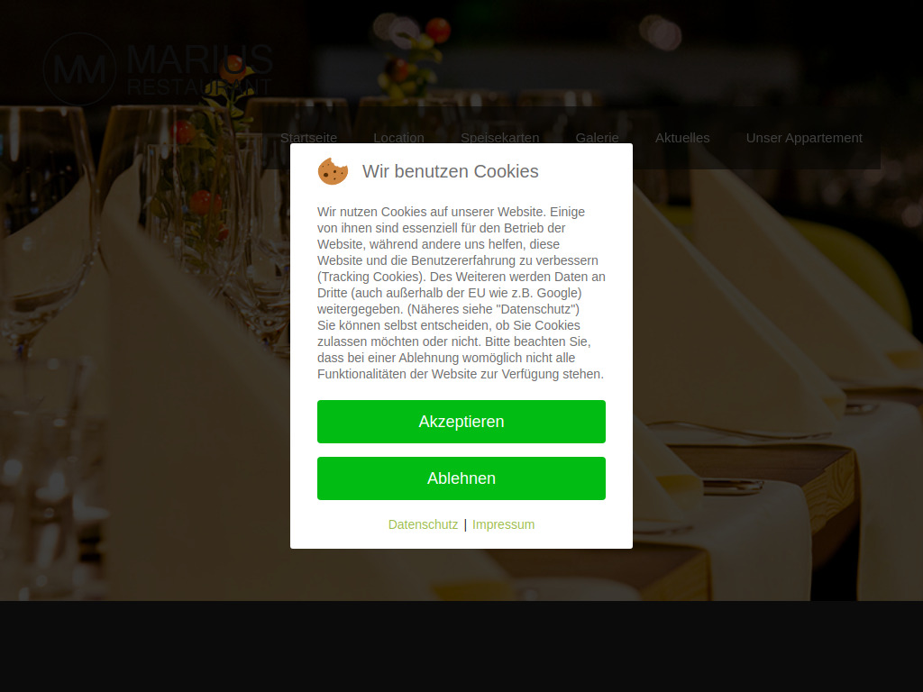 Website von MM Restaurant in Wildschönau