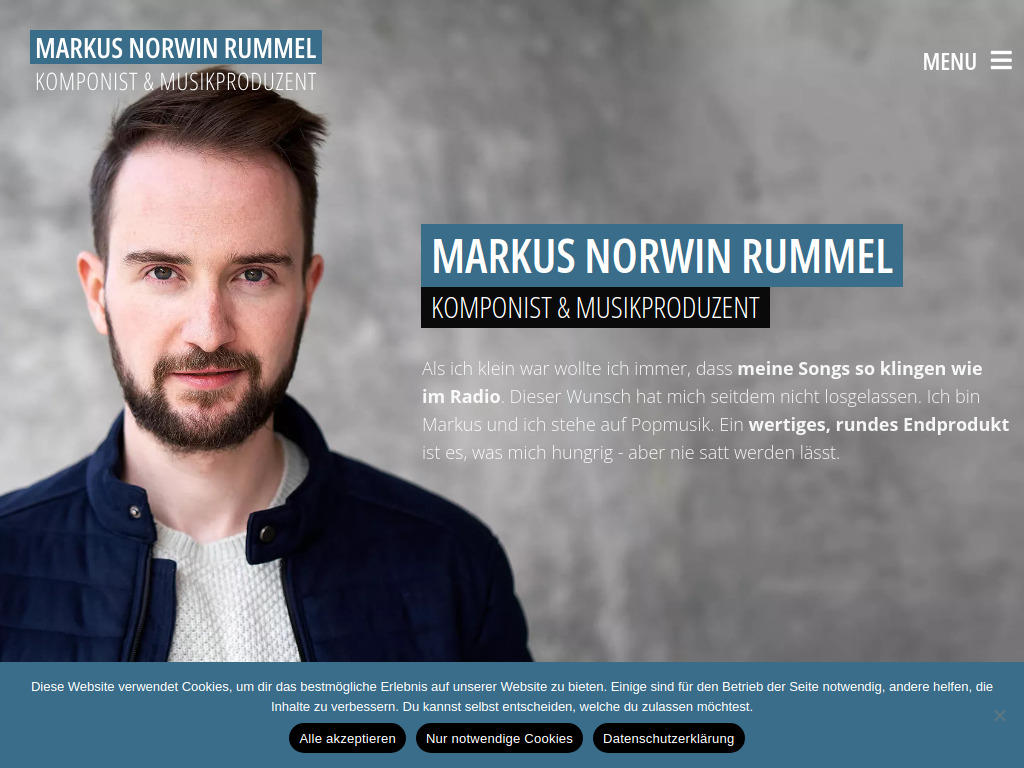 Website von Markus Norwin Rummel in Hamburg