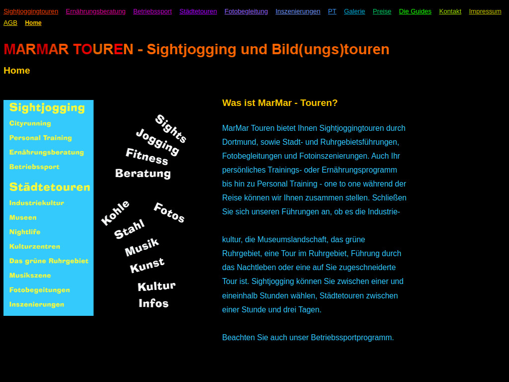 Website von MarMar Touren in Dortmund