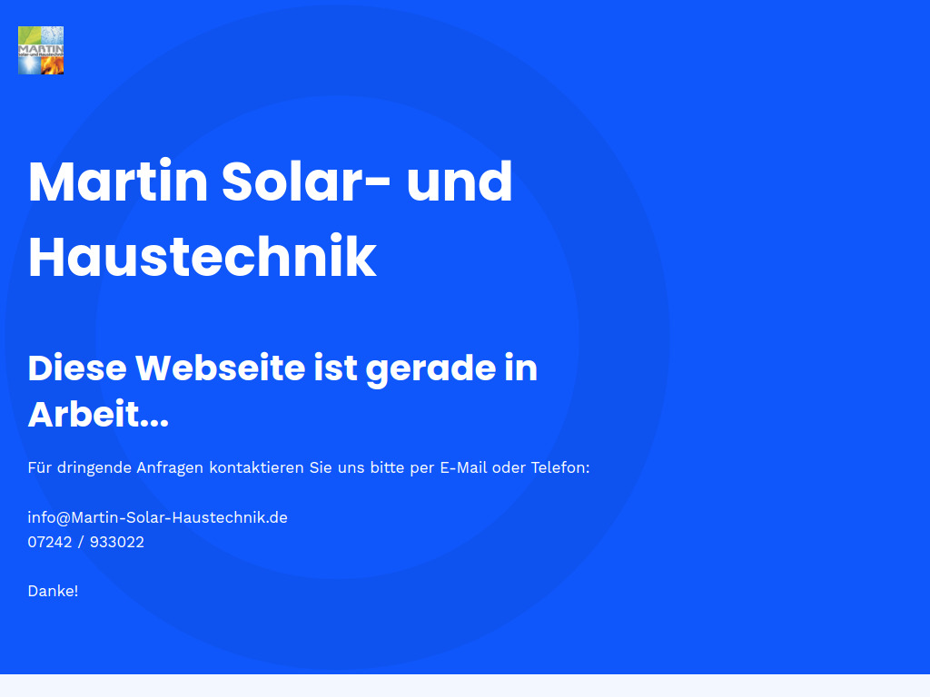 Website von Martin Solar- und Haustechnik in Rheinstetten