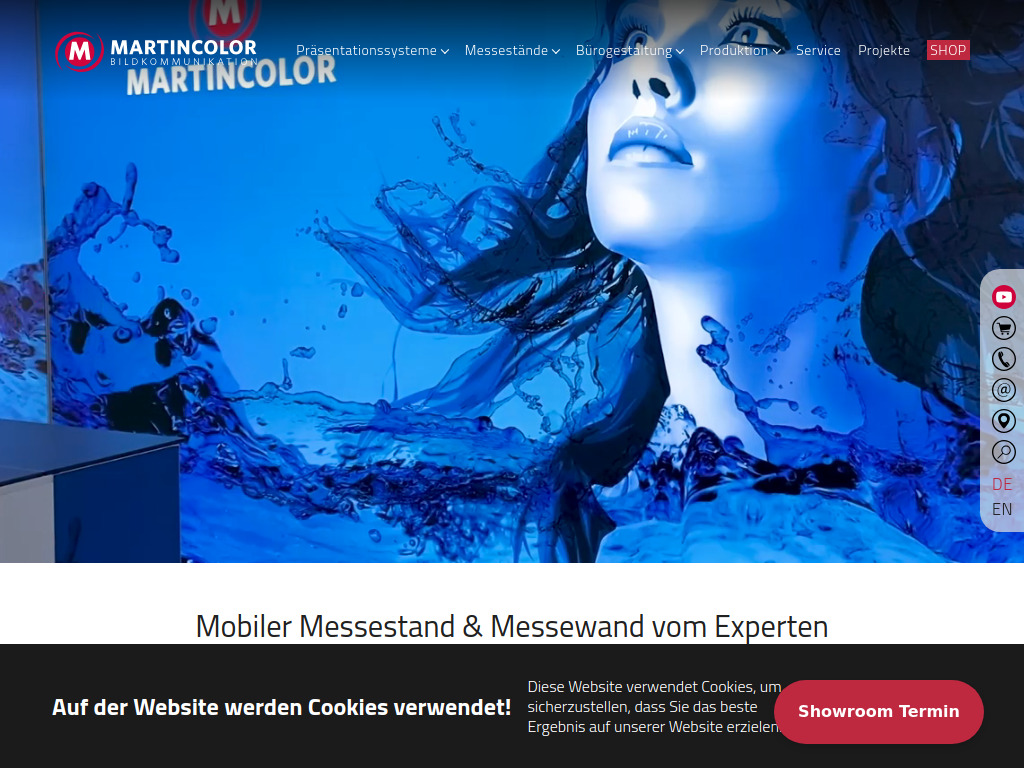 Website von Martincolor GmbH & Co. KG in Frankfurt am Main