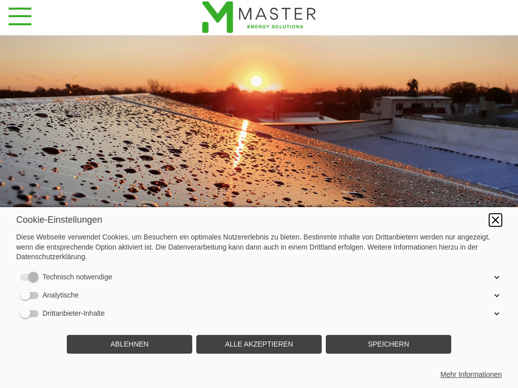 Website von Master Energy Solutions in Usingen