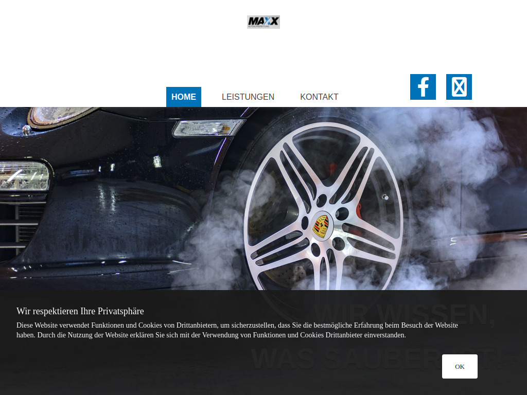 Website von Maxx Autoaufbereitung in Melk