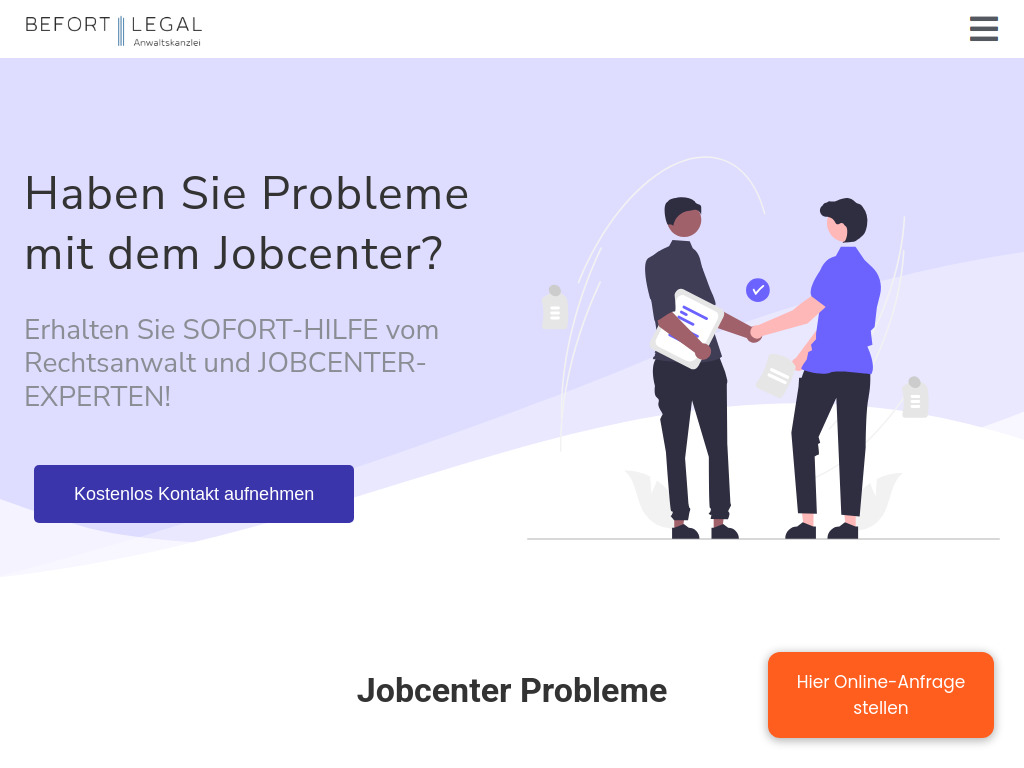 Website von Rechtsanwalt Stefan Befort in Rheine