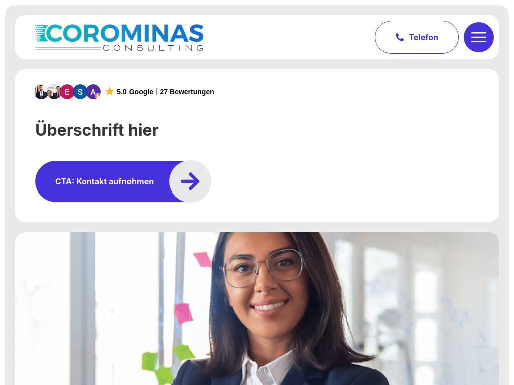 Website von Corominas Consulting GmbH in Berlin