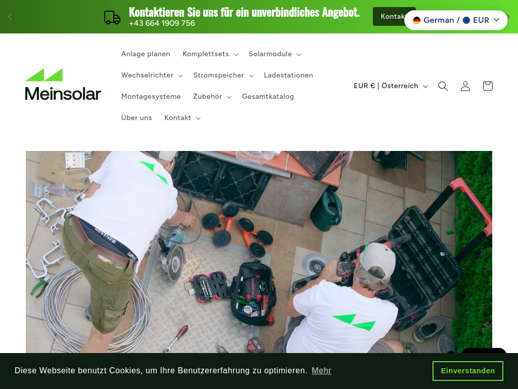 Website von UM Energy GmbH in Strasshof