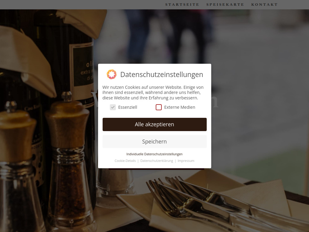 Website von Meridian Steak & Grill Restaurant in Wächtersbach