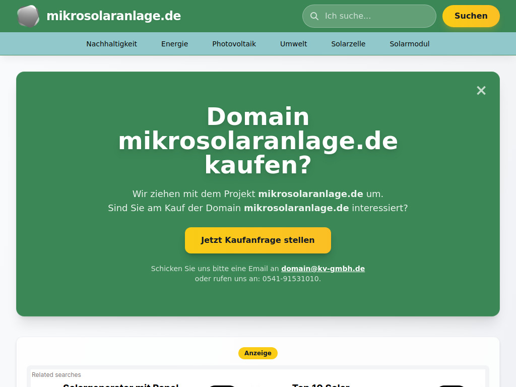 Website von mikrosolaranlage.de