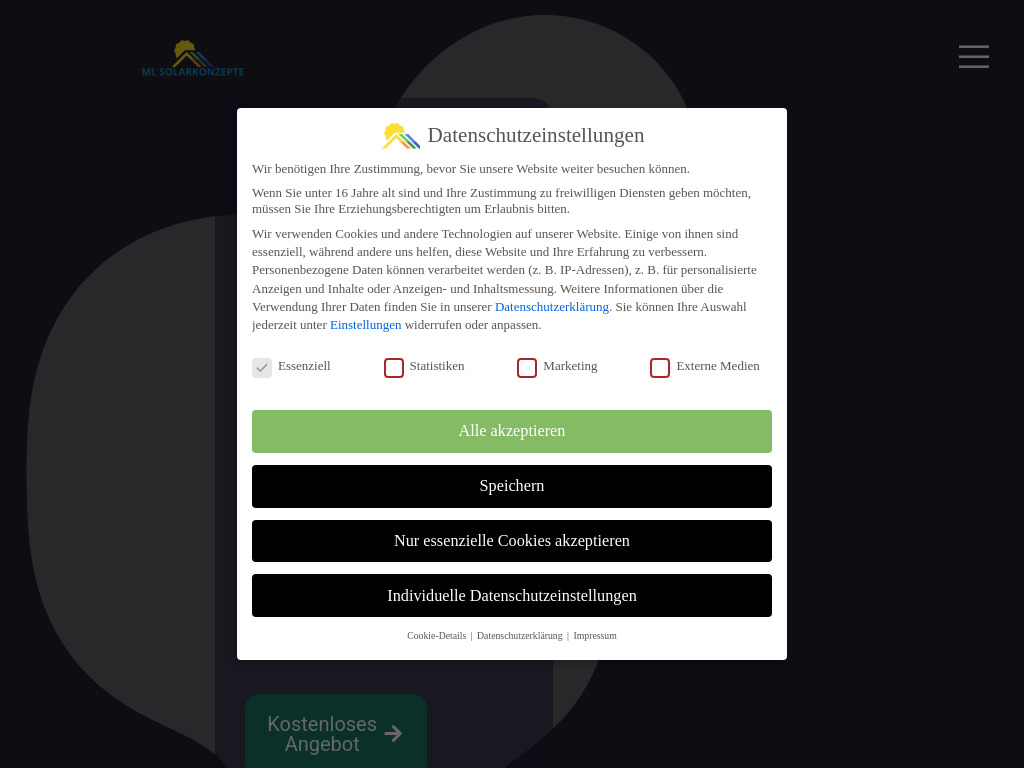 Website von ML Solarkonzepte GmbH in Nordhorn