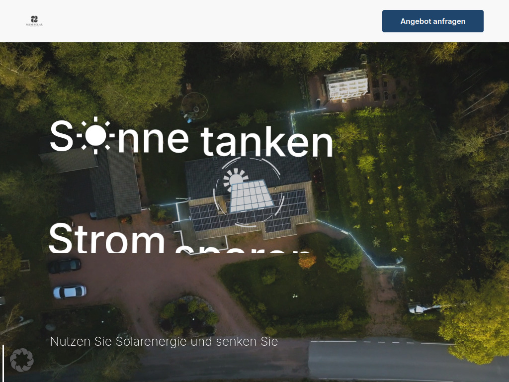 Website von M&M Solar Bamberg GmbH & Co. KG in Pommersfelden