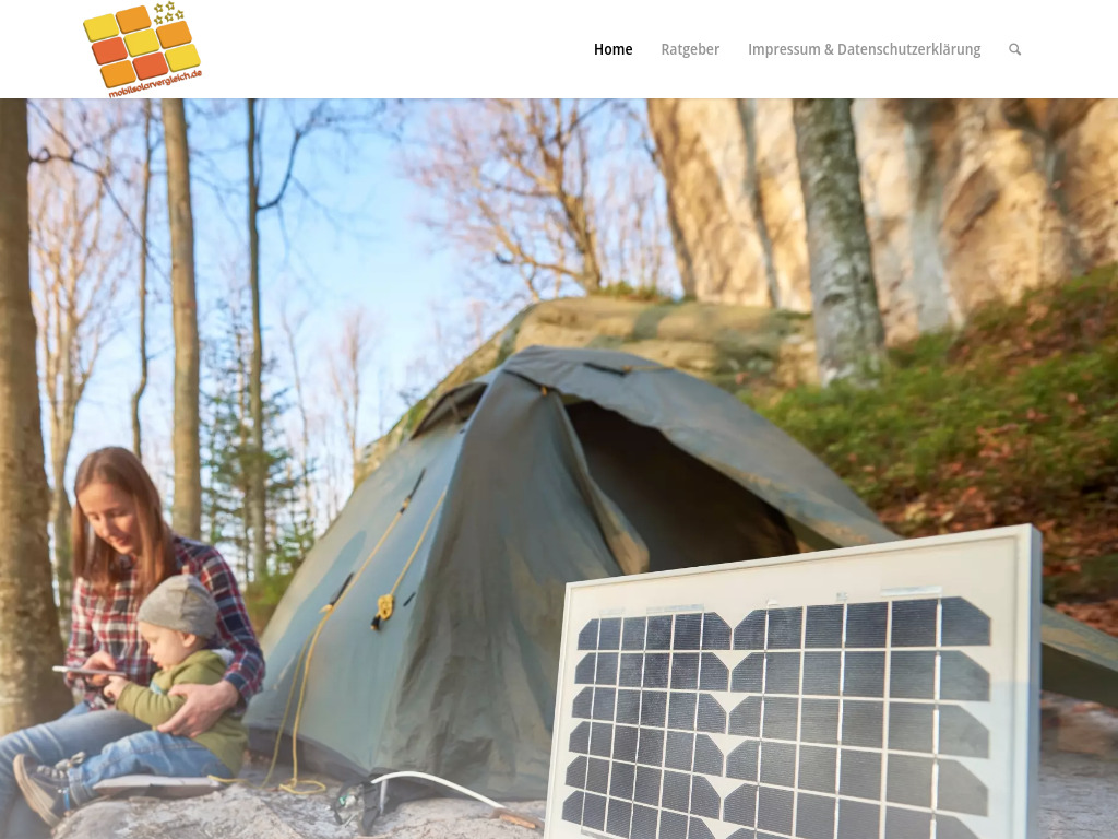 Website von ▷ Mobile Solaranlagen im Vergleich ⇒ mobilsolarvergleich.de in Dresden