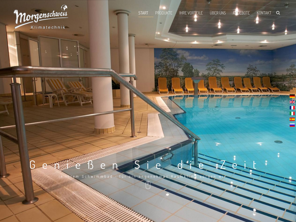 Website von MORGENSCHWEIS Klimatechnik GmbH in Siegen
