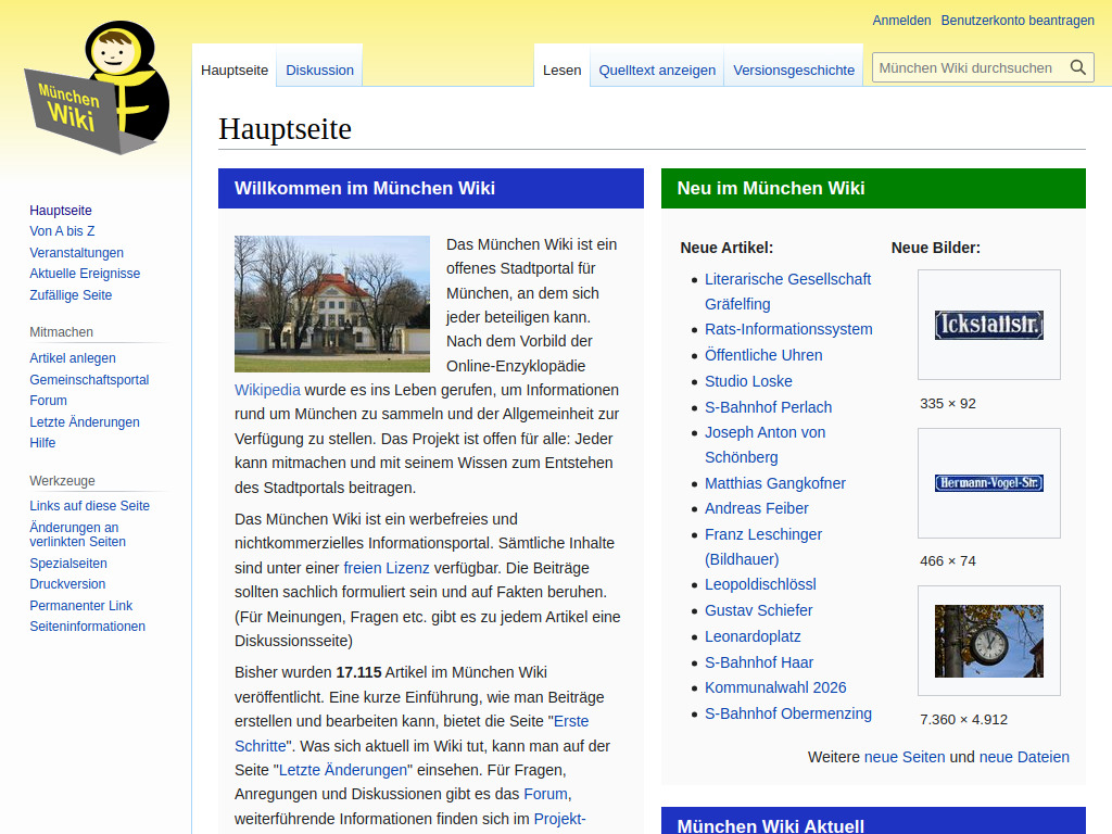 Website von München Wiki in München