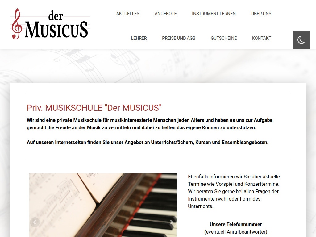 Website von Der Musicus Emden in Emden