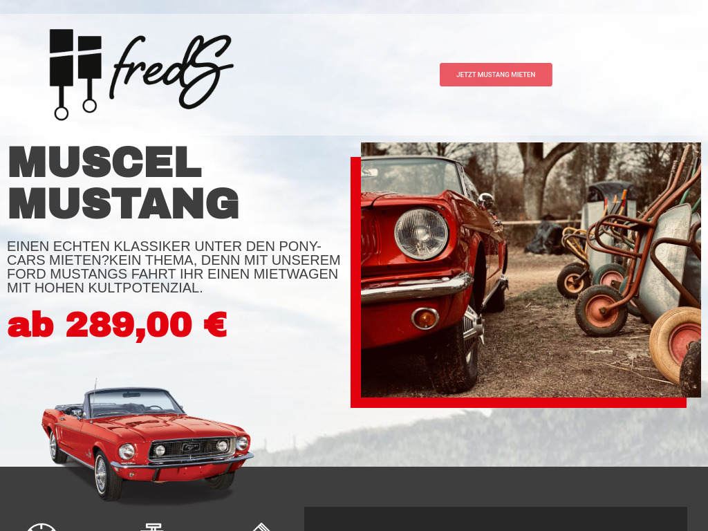 Website von mustang-sylt.de in Sylt (Tinnum)