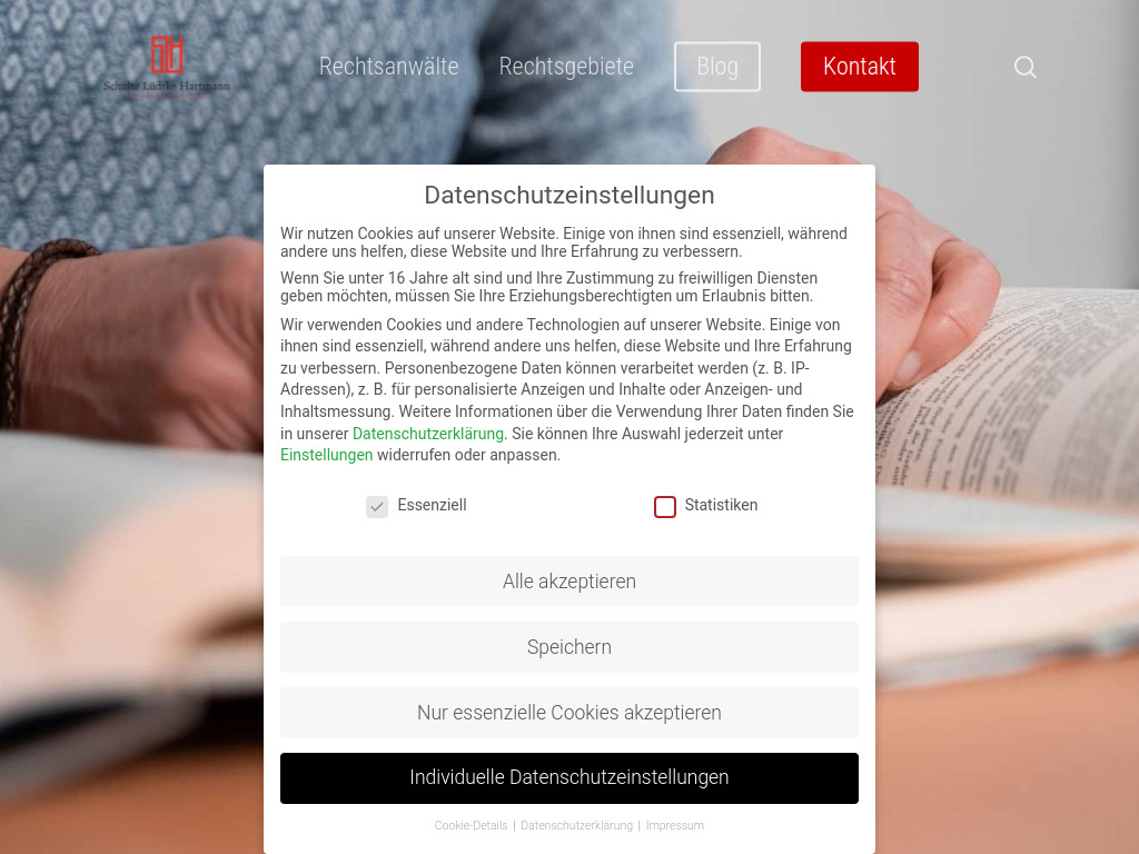 Website von Schulte – Lüdtke – Hartmann Rechtsanwälte in Bürogemeinschaft in Stralsund